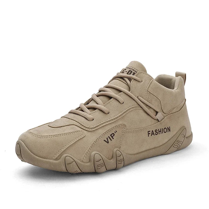 Ankle Boots For Men 2025 Spring Man Casual Sneakers Non Slip Khaki Work Mens Shoe Short Boots Loafers Lace Up Zapatillas Hombre