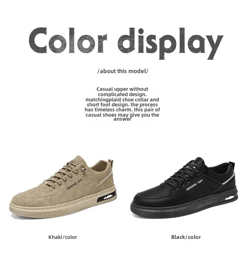 Autumn Men's New Breathable Work Safety Shoes Trendy Casual Sports Shoes Versatile Board Shoes For Motorcycle Riders