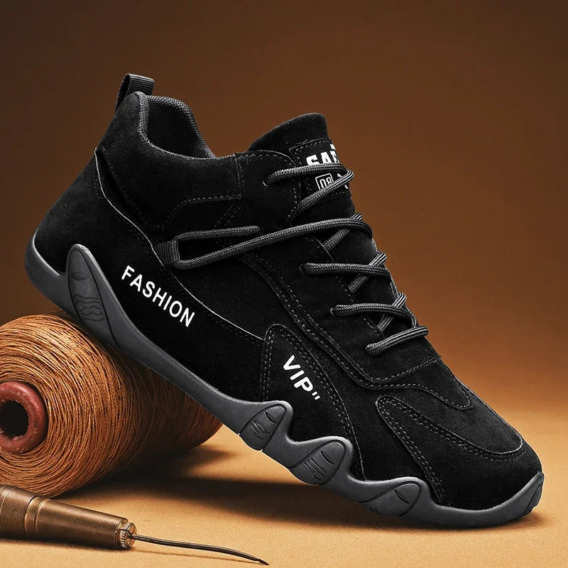 Ankle Boots For Men 2025 Spring Man Casual Sneakers Non Slip Khaki Work Mens Shoe Short Boots Loafers Lace Up Zapatillas Hombre