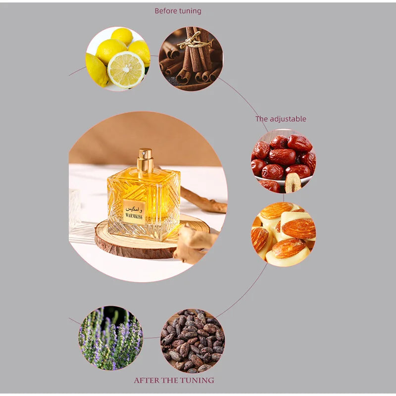 100ML Original Arab Dubai Woody Scent Genuine Men Perfume,Long-Lasting Cologne Light Fragrance Charming Dating Eau De Toilette