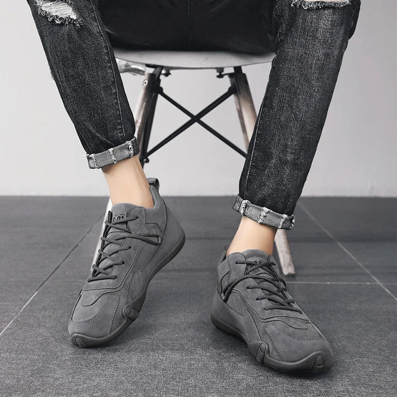 Ankle Boots For Men 2025 Spring Man Casual Sneakers Non Slip Khaki Work Mens Shoe Short Boots Loafers Lace Up Zapatillas Hombre